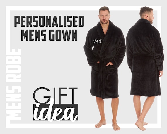 Amazon.com: Personalized Plush Robe for Women and Men | His and Her Robes  with Custom Name/Monogram | Super Soft Luxurious Spa Bathrobes - Grey -  Large : Clothing, Shoes & Jewelry