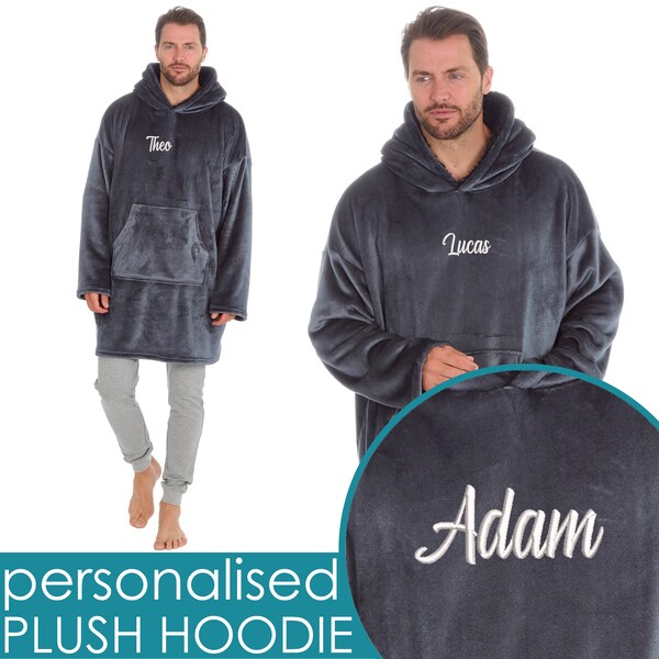 Oversized Blanket Hoodie Personalised Etsy UK
