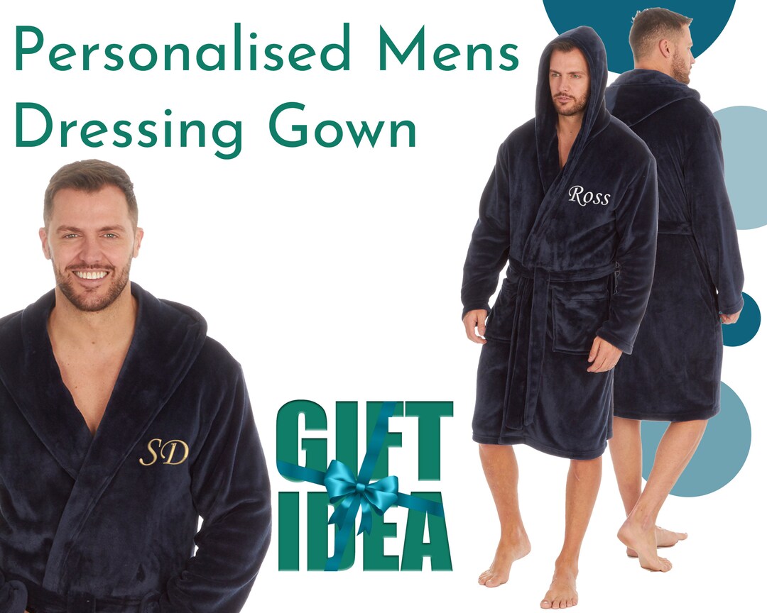 personalised dad dressing gown