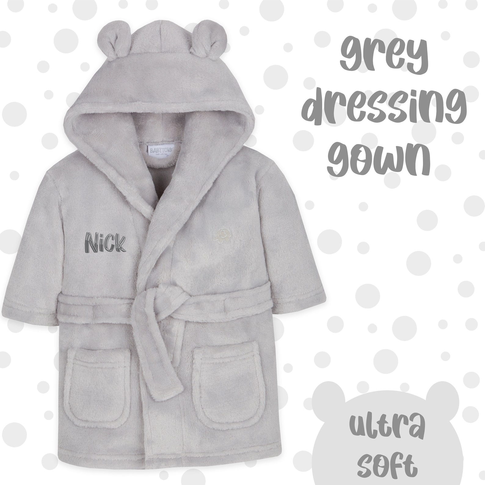 Personalised Infant Dressing Gown Newborn Baby Girl Baby Boy Etsy