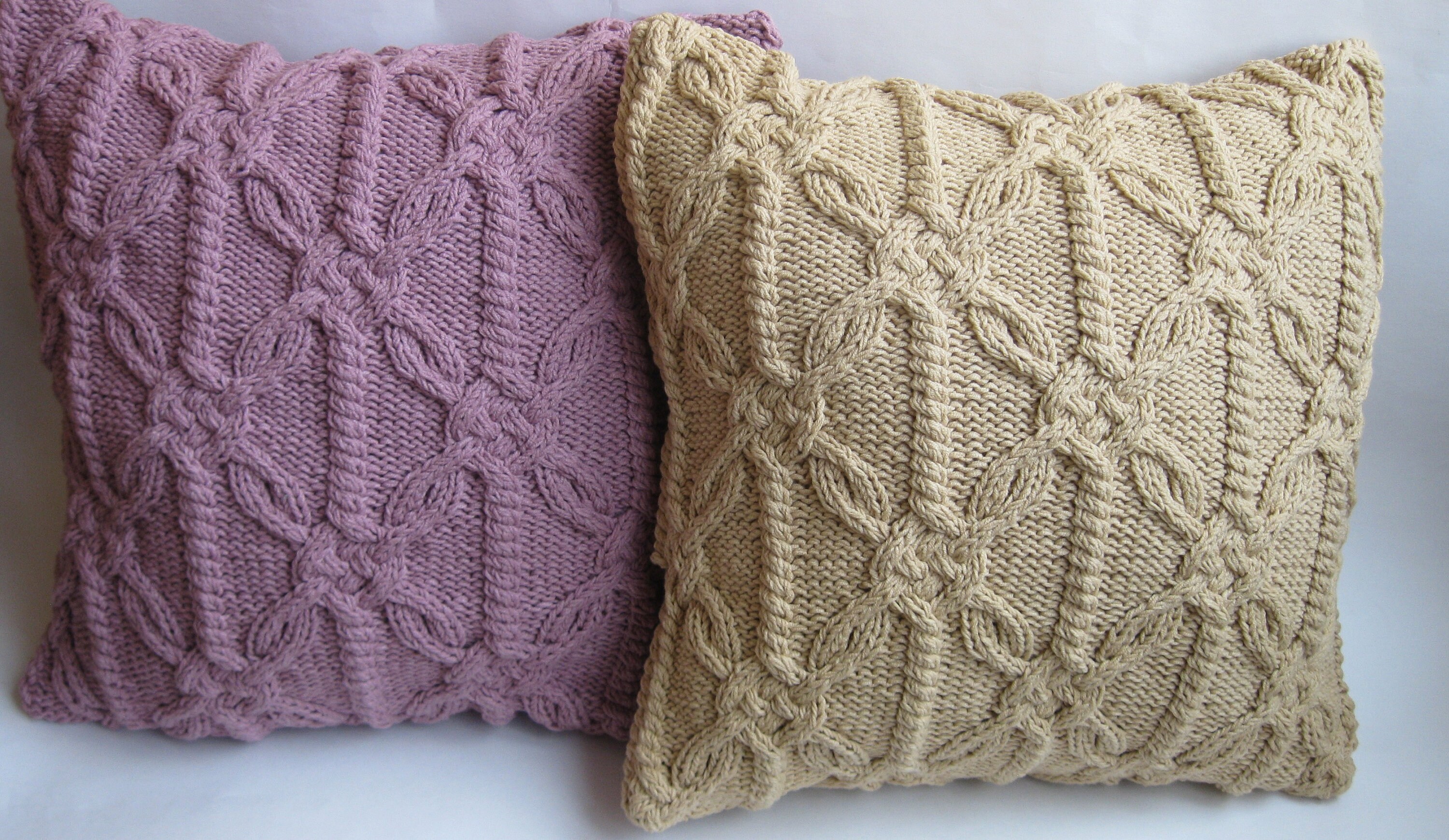 Cable Knit Pillow Cover 18x18 for Cottagecore Decor Beige Etsy