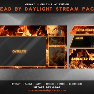 Chucky &quot;Child&#39;s Play&quot; Stream Overlay Package (Dead By Daylight)