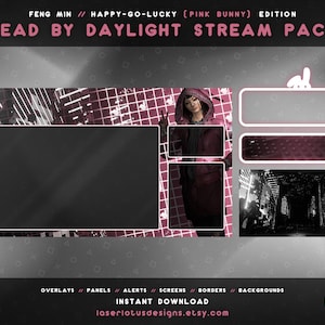 Dead By Daylight // Pink Bunny Feng Min Stream Overlay Package