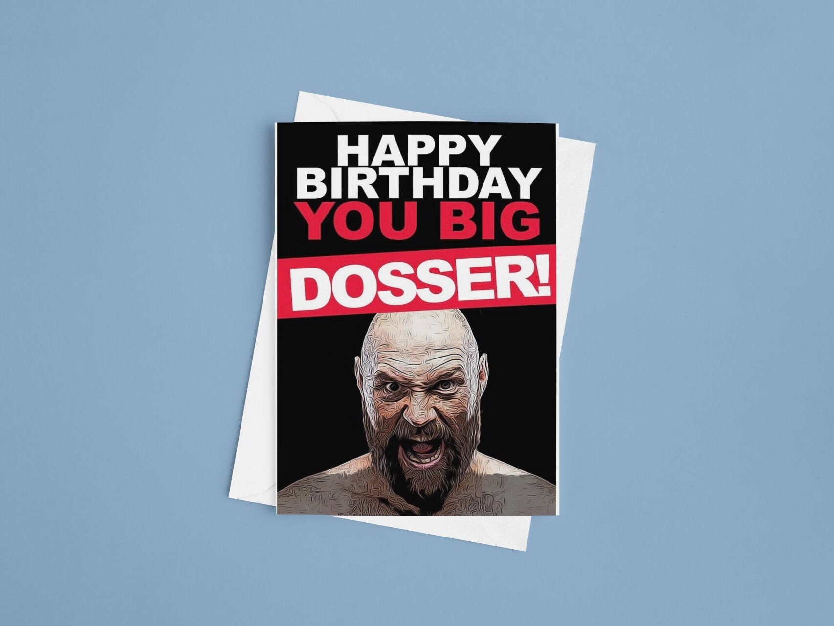 Tyson fury funny birthday card | Etsy