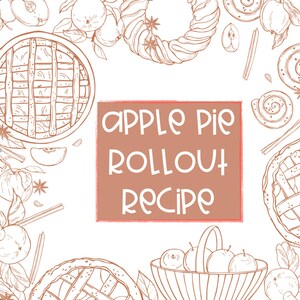 Apple Pie Rollout Recipe with Matching Royal Icing