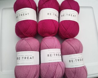 6 Skeins Re:Treat Chunky Roving - West Yorkshire Spiners