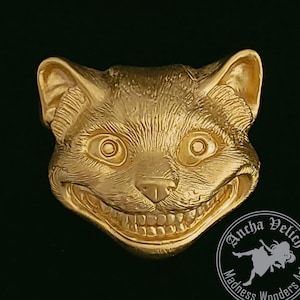 Cheshire Cat Magnets - handmade, hand-colored, original piece, great gift!