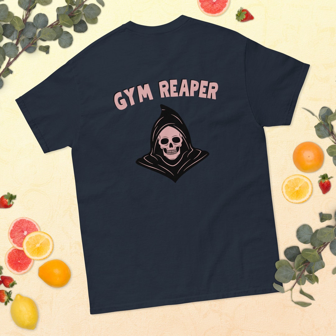 Gym Reaper Shirt Grim Reaper Halloween Pump Cover for Weight Etsy