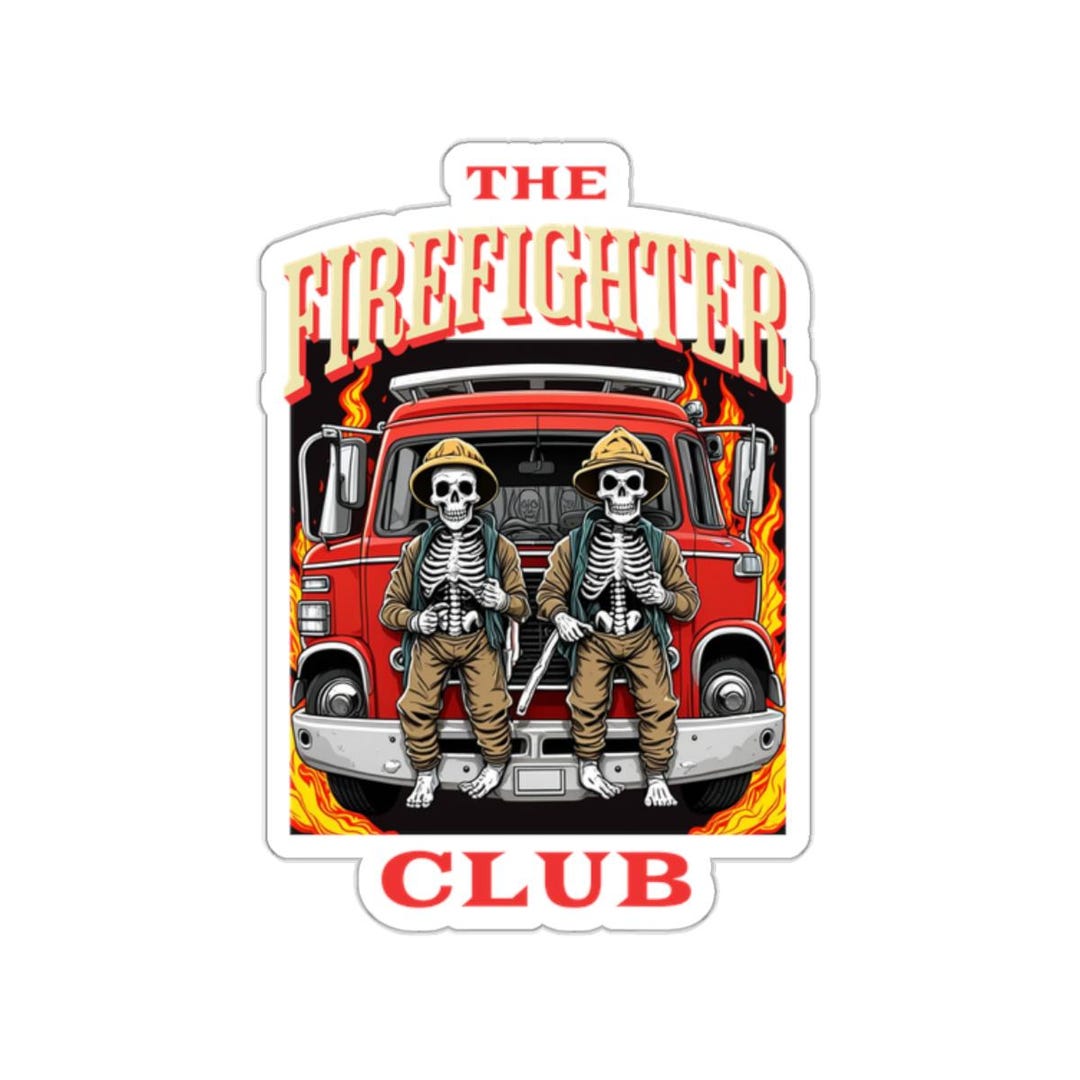 Firefighter Ric Sticker Firefighter Club Stickers - Etsy