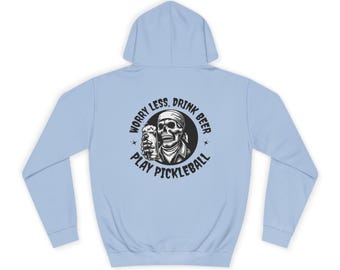 Sudadera con capucha de calavera de pickleball