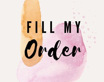 Upgrade- Fill my order- Editing add on
