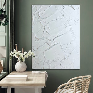 Plaster wall art, Palette knife painting, Minimalist wall art, Spackle art, Dimensional wall art, 3D wall art,Wall decorations,Clay wall art