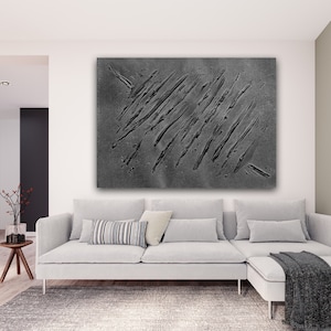 Black wall art, Plaster wall art, Dimensional wall art, 3D artwork, Sculptural wall art, Textured wall art, Clay wall art, Spackle art
