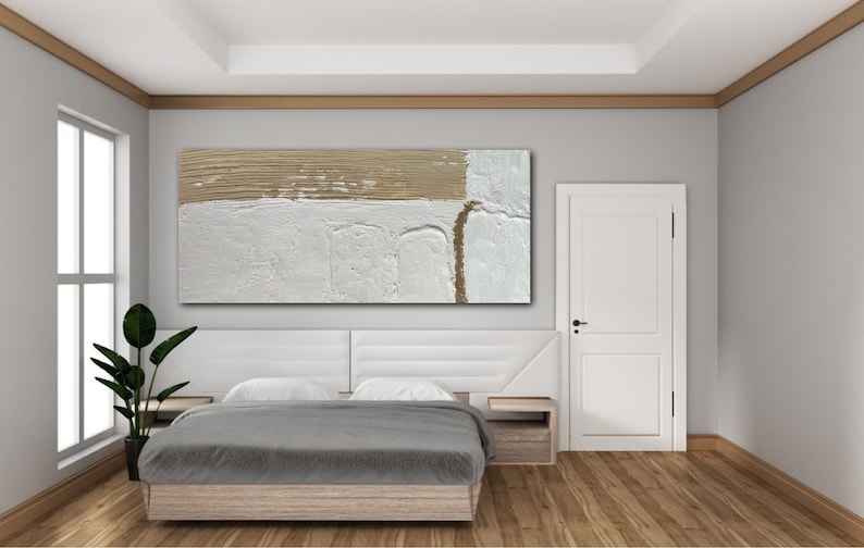 Palette Knife Art Minimalist Wall Art Plaster Painting Etsy