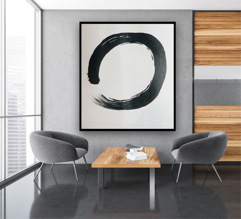 Wabi sabi art, Wabi sabi furniture, Wabi sabi wall art, Wabi sabi decor,Minimalist wall art,Black and white art,Asian furniture,Japanese art image 3