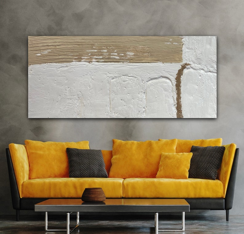 Palette Knife Art Minimalist Wall Art Plaster Painting Etsy