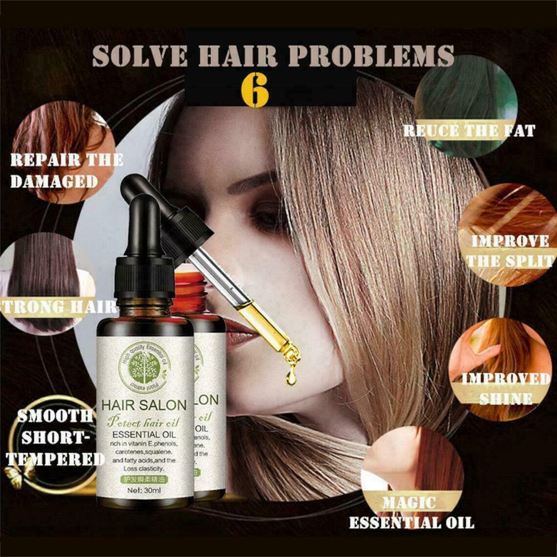 Hair Regrowth Serum Perfect Hair Essential Oil Repair Growth Etsy
