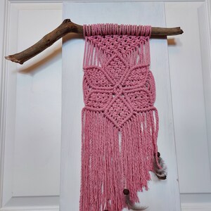 Macrame wall hanging, macrame flower