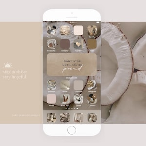 IOS 14 Icon Theme Pack - Beige, aesthetic, fashion app icons for iphone