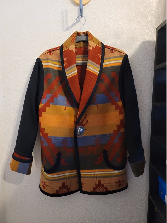 Southwestern Blanket Coat