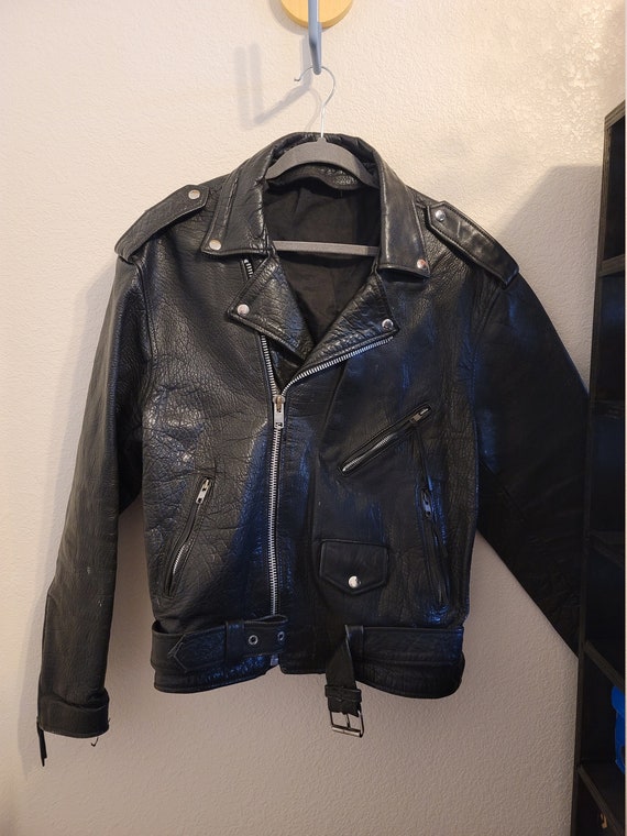 Black Leather Motorcycle Jacket