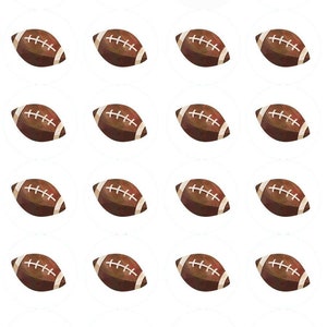 Muffinaufleger Football - 24 Stück zum Selbstausschneiden