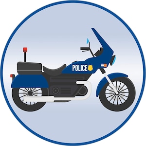 Tortenaufleger Polizeimotorrad