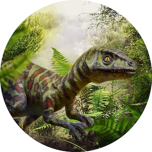 Cake-spread dinosaur raptor