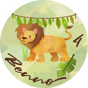 Cake topper lion