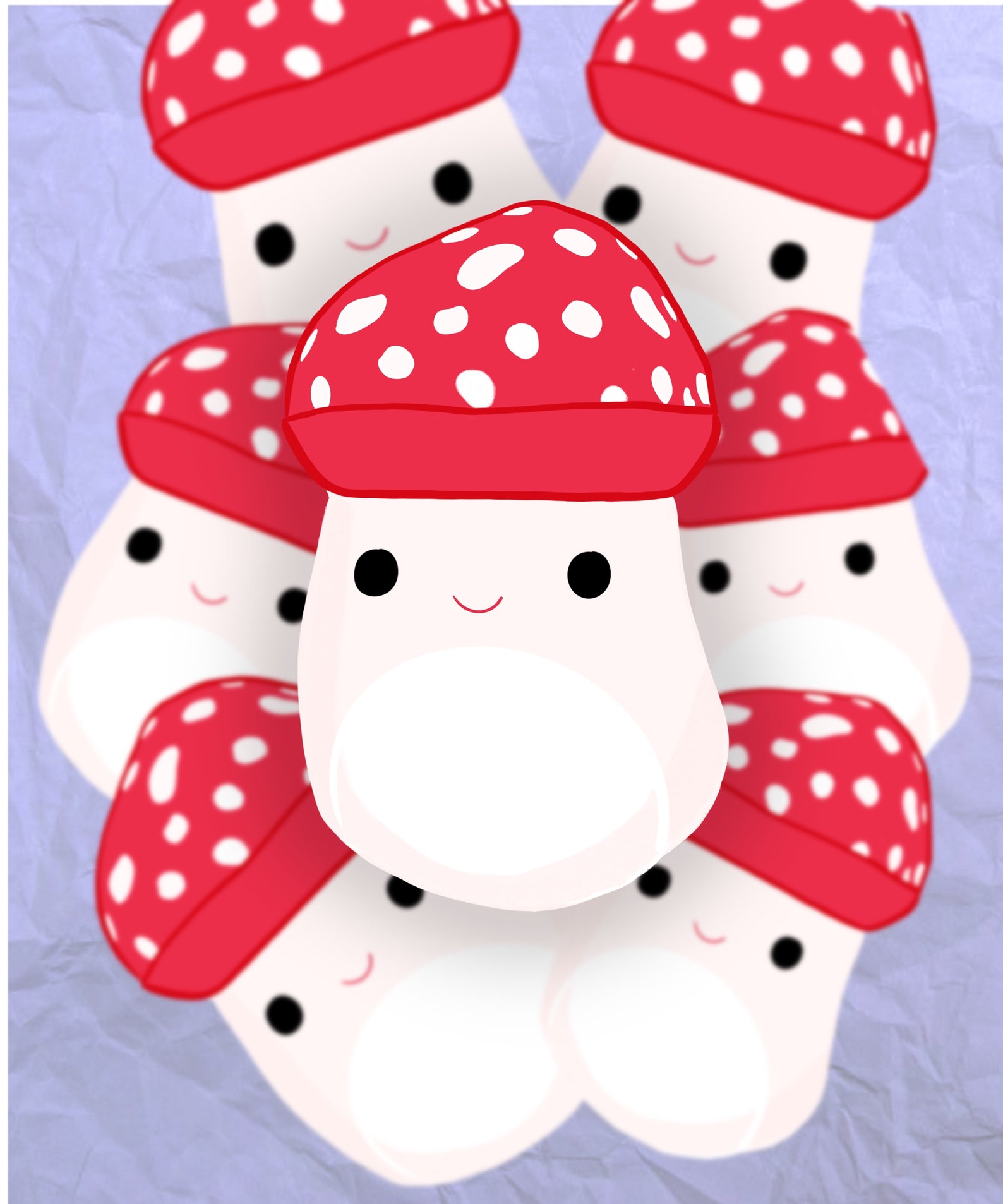 Malcolm The Mushroom Squishmallow Sticker | Etsy