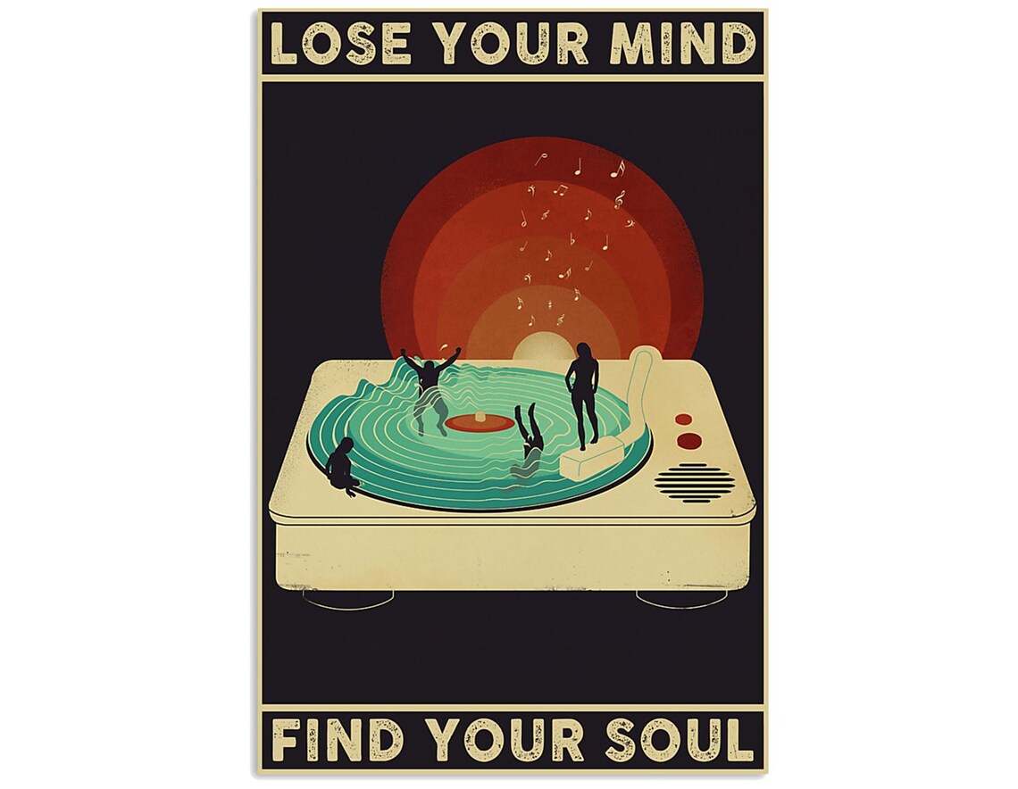 Music Music Lover Music Poster Music Art Print Vinyl Disc Etsy