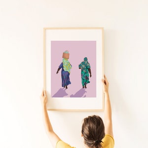 Art Prints, Wall Art, Modern Art, Illustration Print, Wall Poster, Maximalist art, Housewarming Gift, Afro Bohemian Décor, Colorful Art
