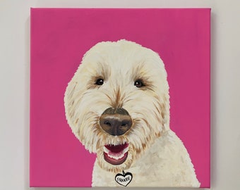 Pet Portrait | Pet Painting | Custom Pet Portrait | Pet Owner Gift | From Photograph | Pet Lover Gift | Memorial Pet Portrait | Acrylic Pet