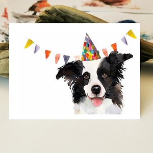 Happy Birthday Border Collie Hund | Border Collie Mama | Geburtstagskarte Border Collie |  Border Collie Hund | Border Collie Grußkarten