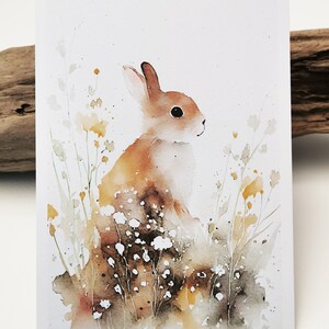 Aquarell Hase / Kaninchen Karten-Set | 3er, 5er, 7er Set, 10er Set | Einladungskarte-Set  | Geburtstagskarten-Set | Grußkarten Karten