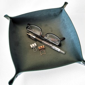 Faux Leather Tray, Key Tray, Faux Leather Valet Tray, Dice Rolling Tray, Valet Tray, Dice Tray