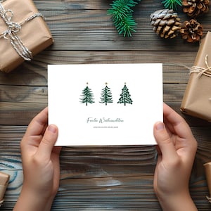 Weihnachtsgrußkarte | Frohe Weihnachten | Tannenbaum Grußkarte | Christmas tree | Liebevoll Geschenk