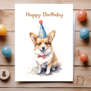 Happy Birthday Welsh Corgi | Corgi Mama | Geburtstagskarte lustiger Welsh Corgi | Karte Geburtstag Corgi | Corgi Grußkarten