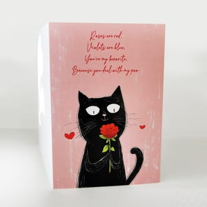 Chats amusants - Carte pliante parfaite pour les amoureux des chats, carte d'anniversaire pour chaton, carte de remerciement