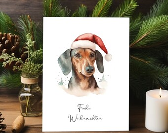 God jul med tax | Taxmamma | God jul med hund | God jul- och julkort | Taxhälsningskort