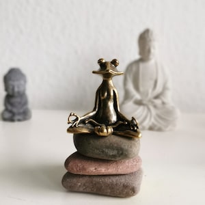 Mini Waterfall Backflow, Frog Statue, Cone Incense Burner, Frog Holder, Zen Yoga Home Decor, Fragrance