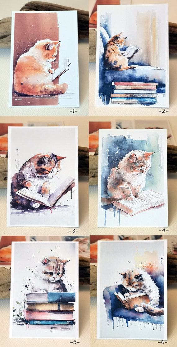 Aquarell Karten-Set | 3er, 5er, 7er Set, 10er Set | Postkarten-Set  | Geburtstagskarten-Set | Grußkarten Karten
