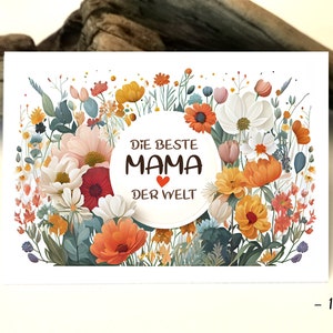 Aquarell Karte | Muttertag Karte | Mutter Liebe Karte | Floral Karte |  Muttergeburtstag Party Geburtstagskarte | Grußkarten Karten