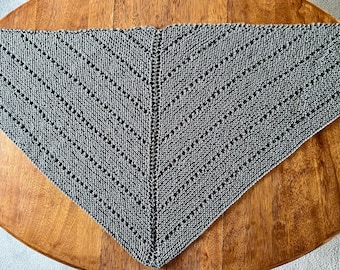 Cozy Triangular Knitted Shawl