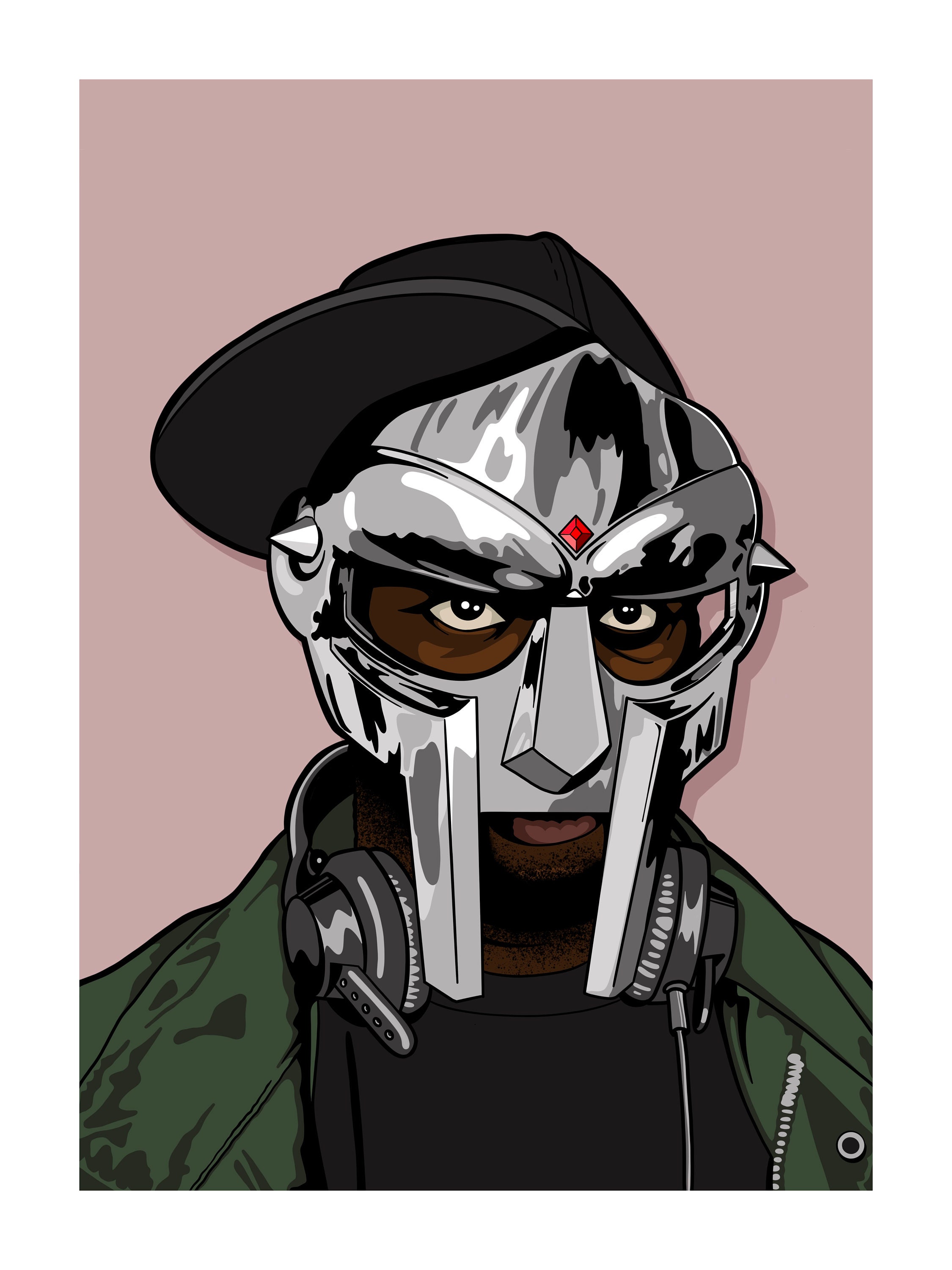 MF DOOM Madvillain Print Portrait Etsy Ireland