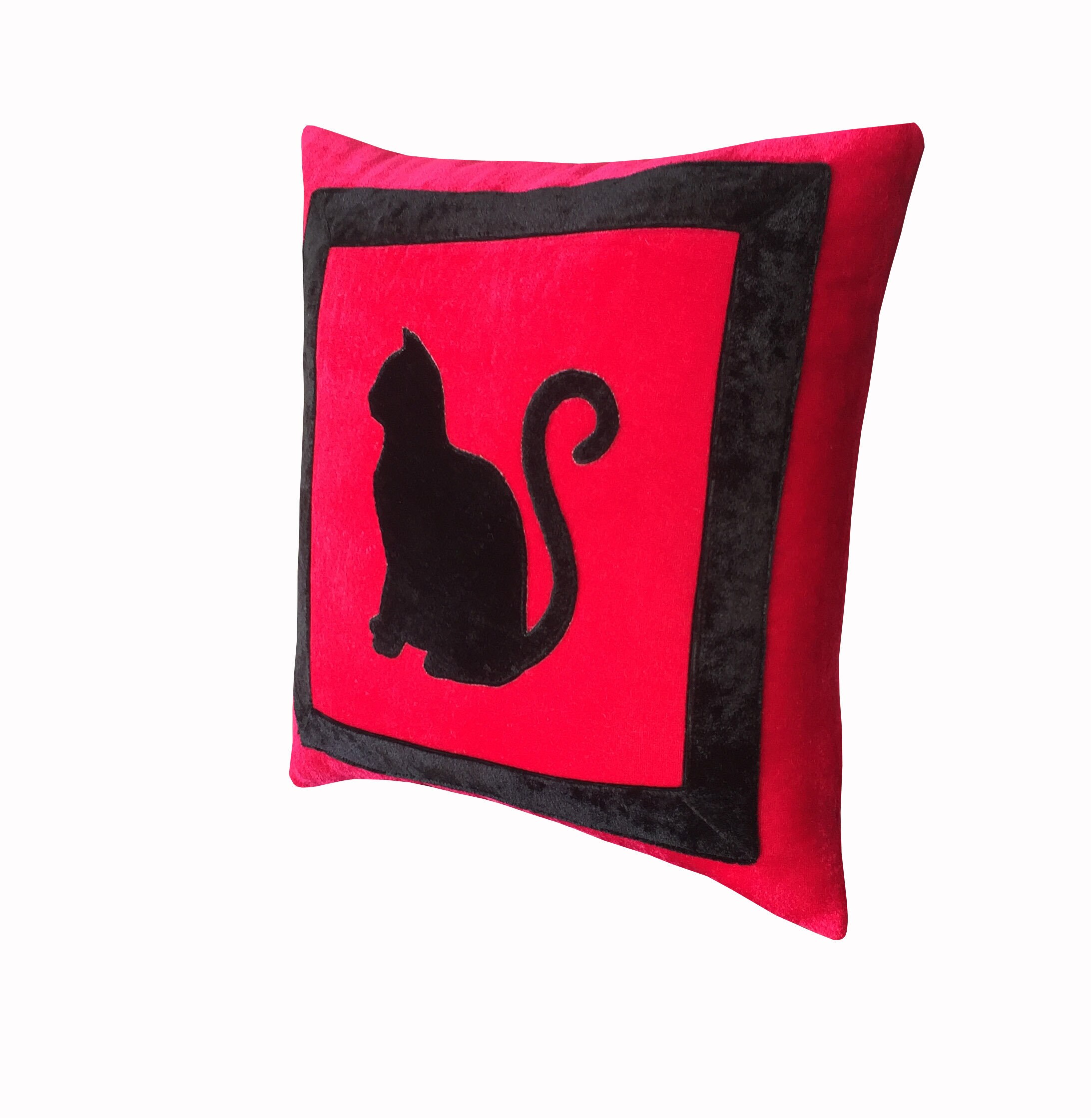 2 Pieces Set Cat Pillow Black Cat Pillow Nautical Pillow Etsy