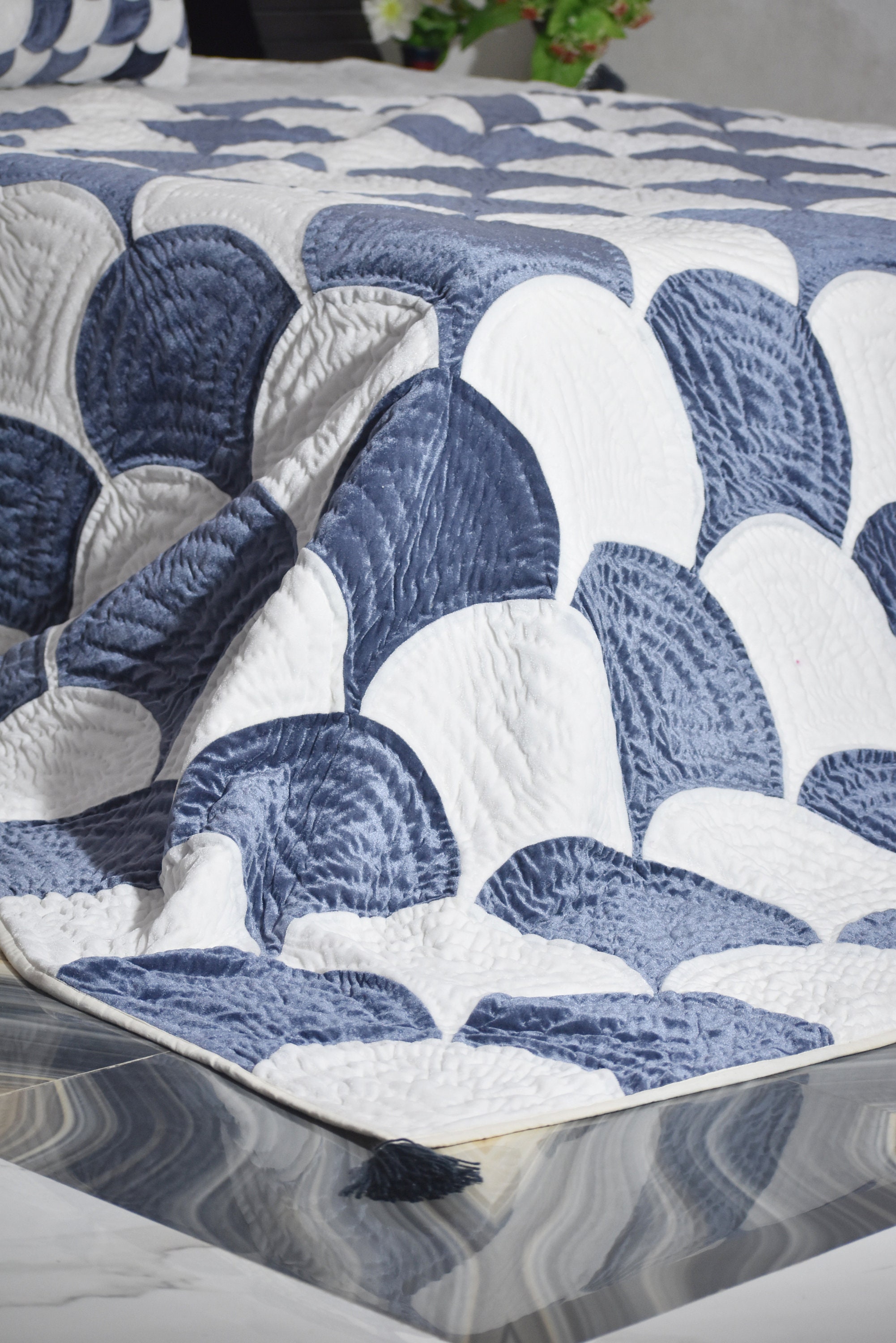Red White & Blue Quilted Blanket NCU0TH576