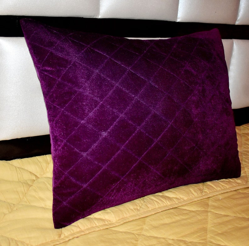 Purple Velvet Diamond Quilt King Blanket Weighted Bedding Sets Baby