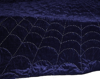Navy blue Velvet Quilt King Comforter Spider Bedspread Blankets Bedding set Quilt for sale blue Customized Personalized Father&#39;s Day gift
