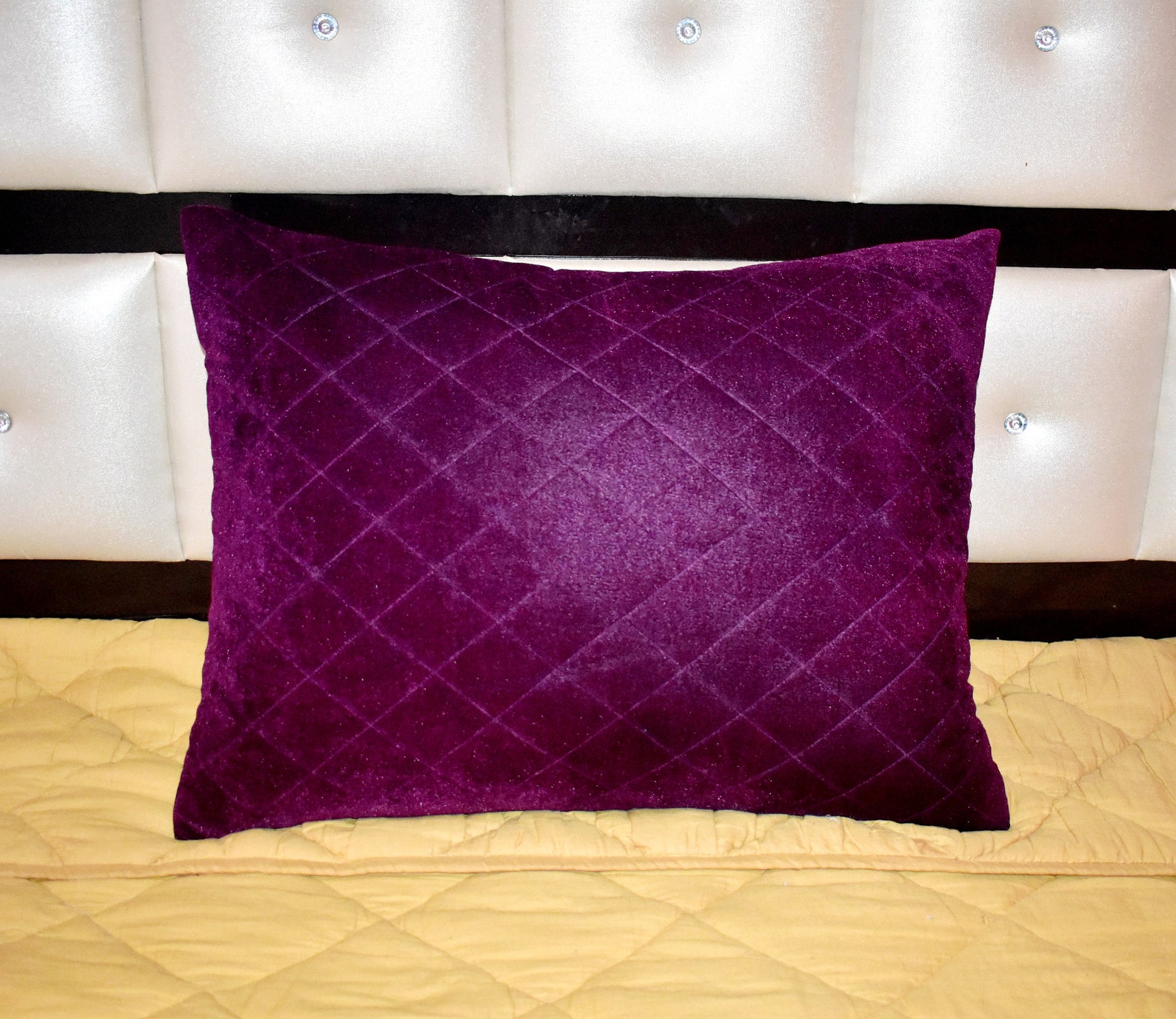 Purple Velvet Diamond Quilt King Blanket Weighted Bedding Sets Baby